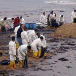 Oil spill beach cleanup 2010 06