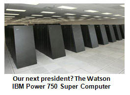 GOP eyes Watson the Computer as front-runner candidate for 2012 election
