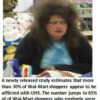 Person with big hair in a store.