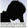 Silhouette of person with head in hand.