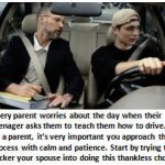 Driving parent and son