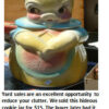 Colorful vintage cookie jar with pig design.