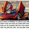 Orange sports car with open doors.