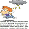 Cartoon boy running from lightning storm.