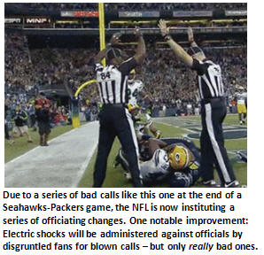 NFL addresses fan discontent by hiring new replacement referees from Foot Locker
