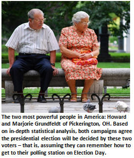 Meet Howard and Marjorie Grunfeldt of Pickerington, Ohio – America’s last remaining undecided voters
