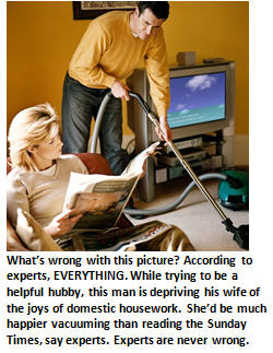 Researchers unlock the key to a happy marriage: Husbands, let your wives do the housework!