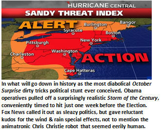 Millions mourn as Obama conspires with Storm of Century to steal election