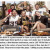 Friends celebrating at a football-themed party.