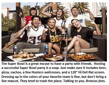 Husbands’ guide to hosting a winning Super Bowl party