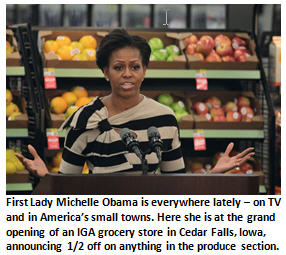 First Lady Michelle Obama – Coming soon to an Applebee’s near you