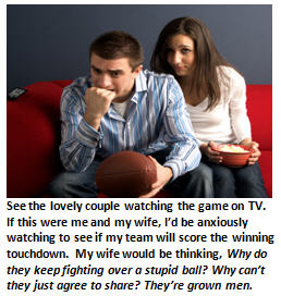 My sports-impaired wife