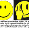 Smiley face and altered gesture comparison.
