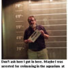 Man posing for mugshot at Mob Museum.