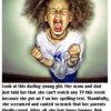 Child screaming with clenched fists indoors.