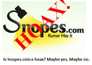 Myth-busting website Snopes.com revealed to be a hoax – according to Snopes.com