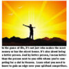 Silhouette of person with sunrise background.