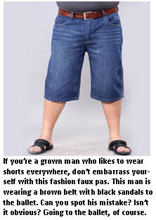 Fashion advice for men who wear shorts