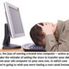 Frustrated person with head on keyboard.