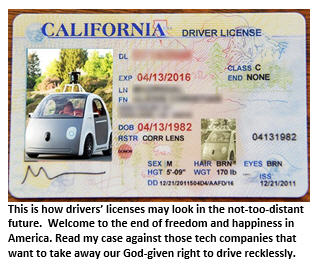 self-driving car - drivers license