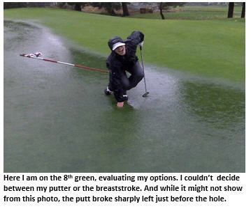 swingin in the rain - flooded green