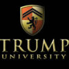 Trump University logo with shield emblem.