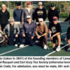 Group of elderly men on tennis court.
