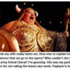 Opera singer in Viking costume performing passionately.