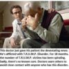 Doctor comforting distressed elderly man.