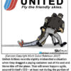Cartoon of passenger being removed from plane.