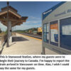 Stanwood Station with train and platform.