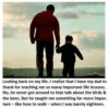 Father and child walking hand in hand.