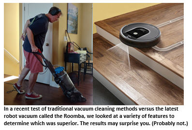 Side-By-Side Comparison of the Roomba vs. the Timba