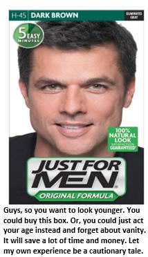 Fashion Tip for Middle-Aged Men: Hair to Dye For