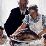 Ah, a traditional Thanksgiving dinner, where the wife does all the work and the husband just carves the bird, then watches football. But this year, our Thanksgiving was nothing like this scene. Not even close.