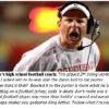Football coach yelling during a game.