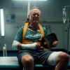 This is a typical way too many pickleball matches end – with someone ending up in the hospital, in need of medical attention. This man is distraught – mainly because the doctor told him to rest for four days before heading back out onto the court. “Four days, doc? That’s an eternity! I can’t wait that long!”