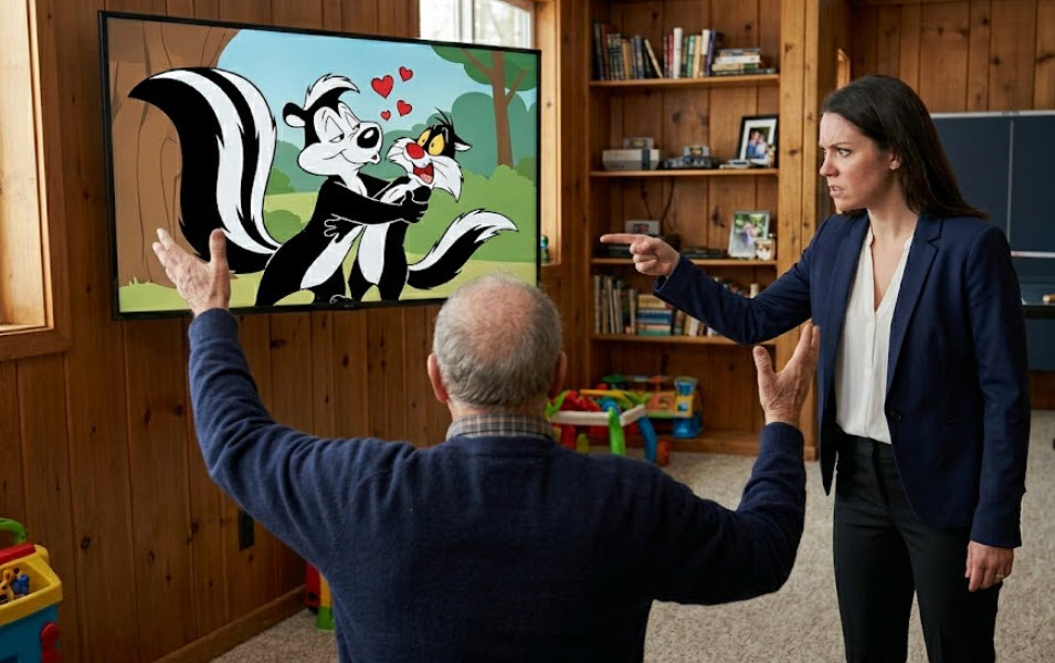 Okay, I will belatedly admit, in the light of today’s social standards that Pepe Le Pew crossed the line egregiously. But surely Yosemite Sam is okay? No? Oh, massive anger management issues. Then how about Foghorn Leghorn? He’s a racist? Hmmm. I missed that part. Thanks for enlightening me, dear daughter.