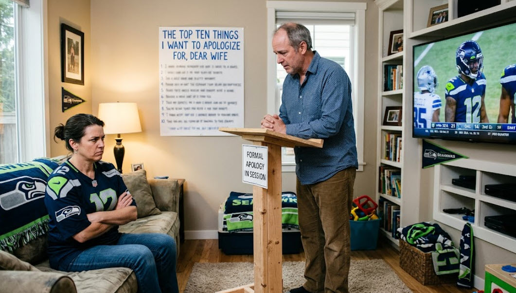 If you’re a guy and you’ve been married for five+ years, let’s face it, you’ve screwed up. A lot. Every day you inadvertently do something your wife finds annoying, insulting, insensitive, or just plain stupid. Perhaps this generic apology letter may help get you out of your latest jam. Probably not. But what have you got to lose?